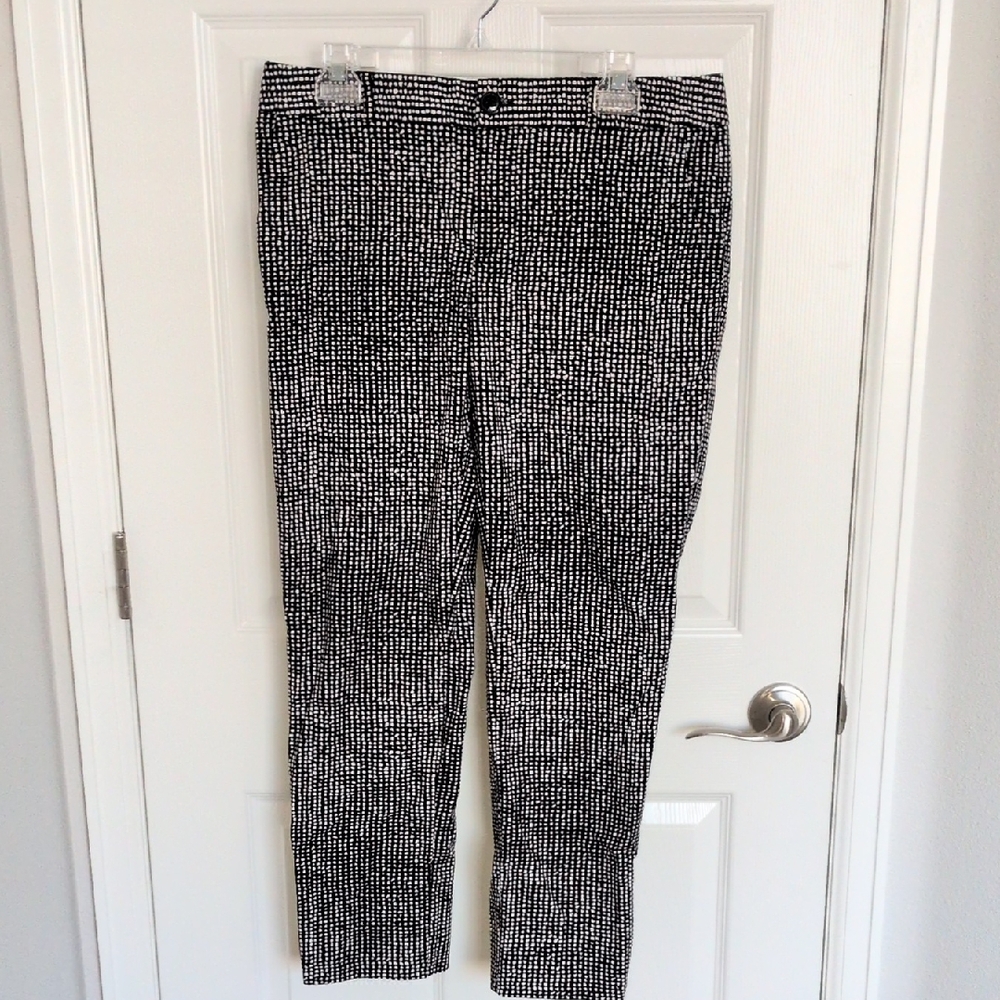 Banana Republic Camden Fit Dot Print Ankle Pants - 10